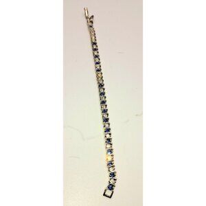 Vintage Ladies Women's Galbani Tennis‎ Bracelet blue